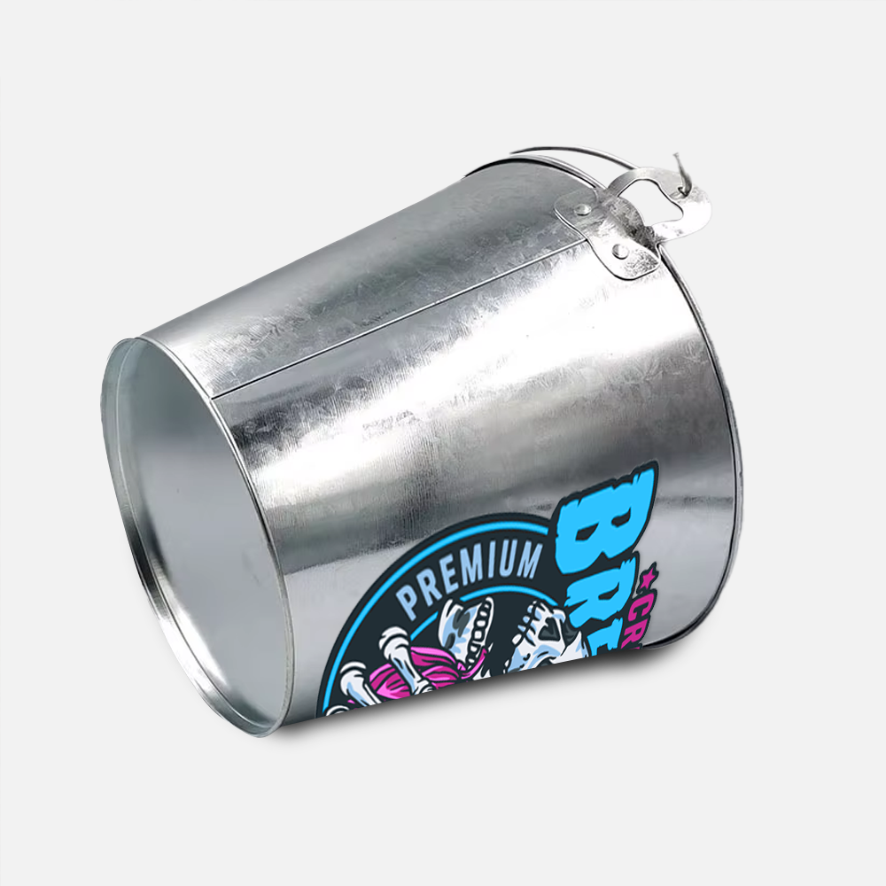 Custom 5L Galvanized Metal Ice Bucket