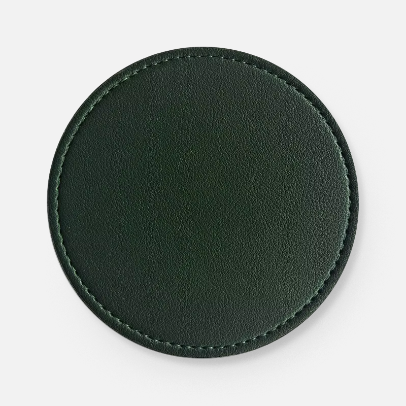 Custom PU Leather Logo Coasters