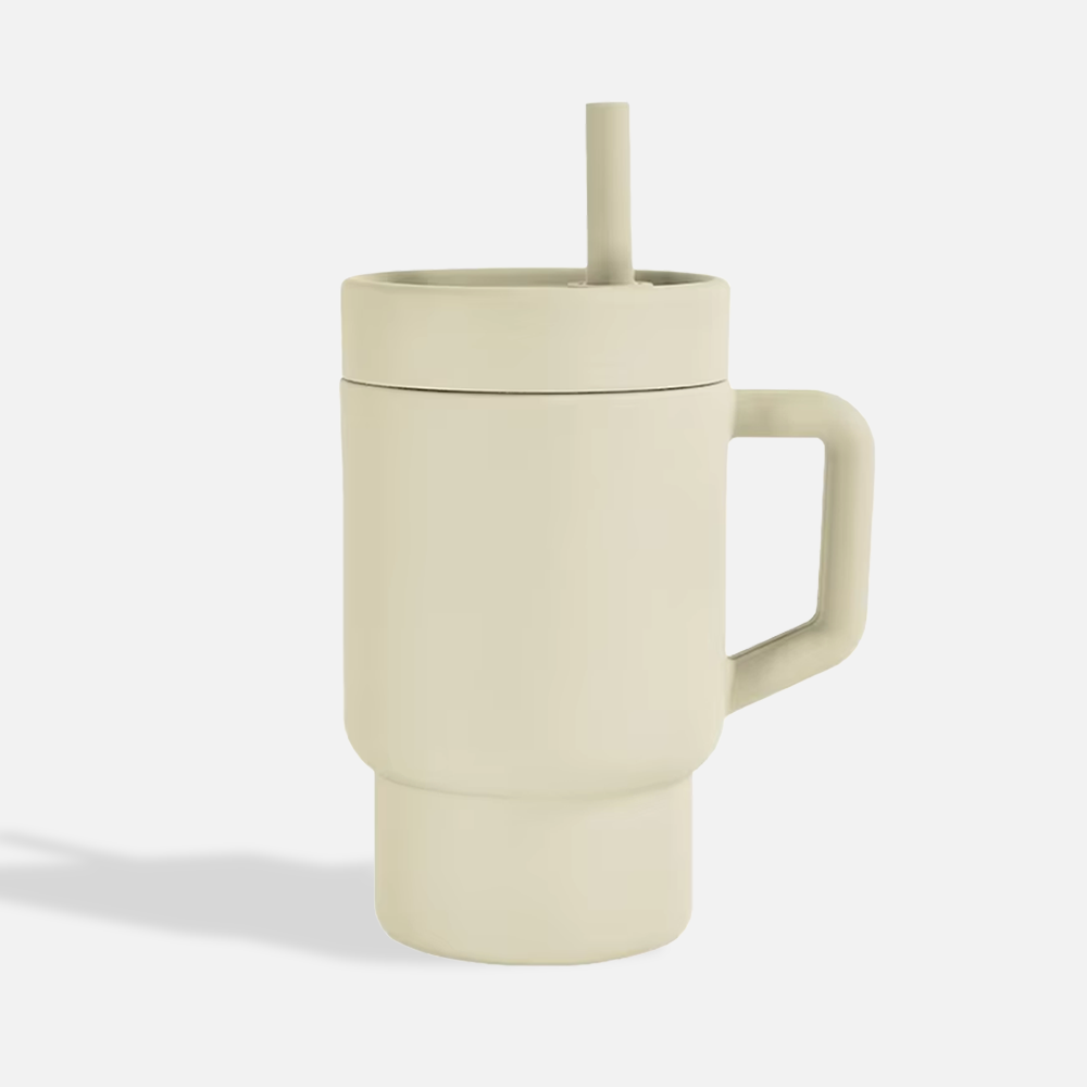 Custom 9oz Silicone Sippy Cup With Handle