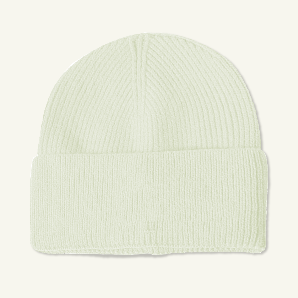 Custom Logo Thick Knit Beanie Hat