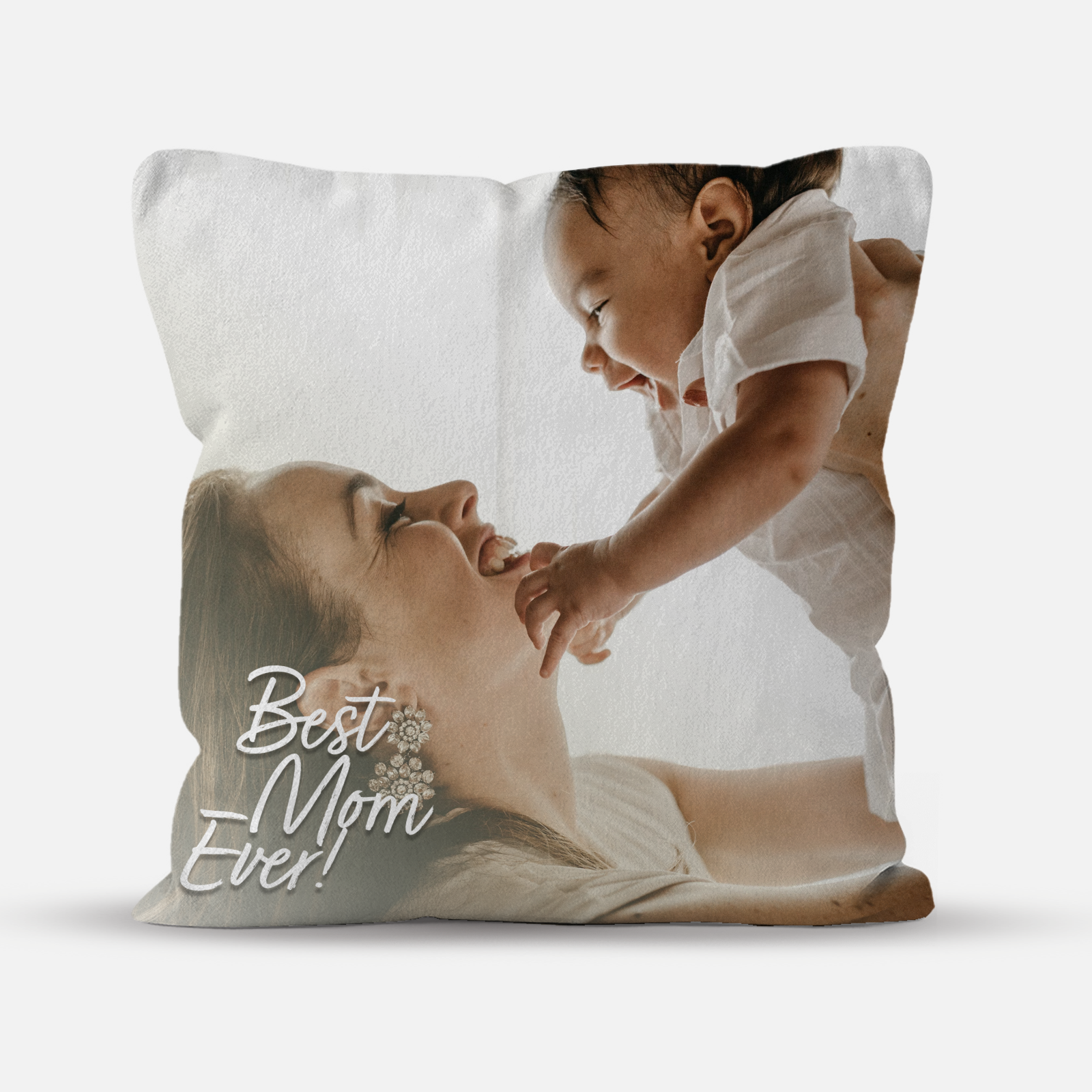Best Mom Ever Custom Photo Pillow
