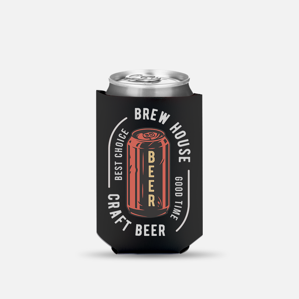 Custom Logo Neoprene Beer Can Holder