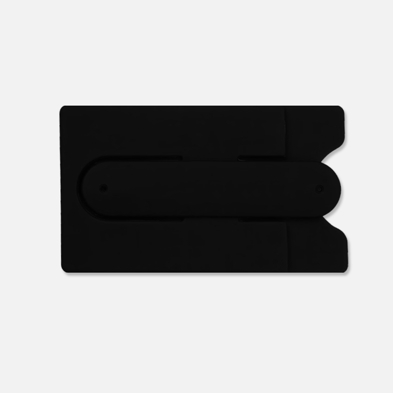 Custom Logo Silicone Phone Wallet Stand