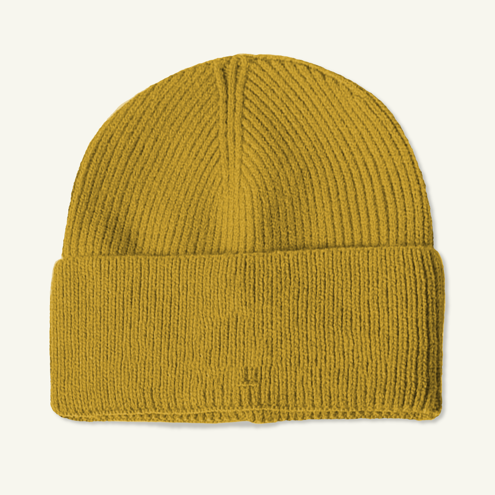 Custom Logo Thick Knit Beanie Hat