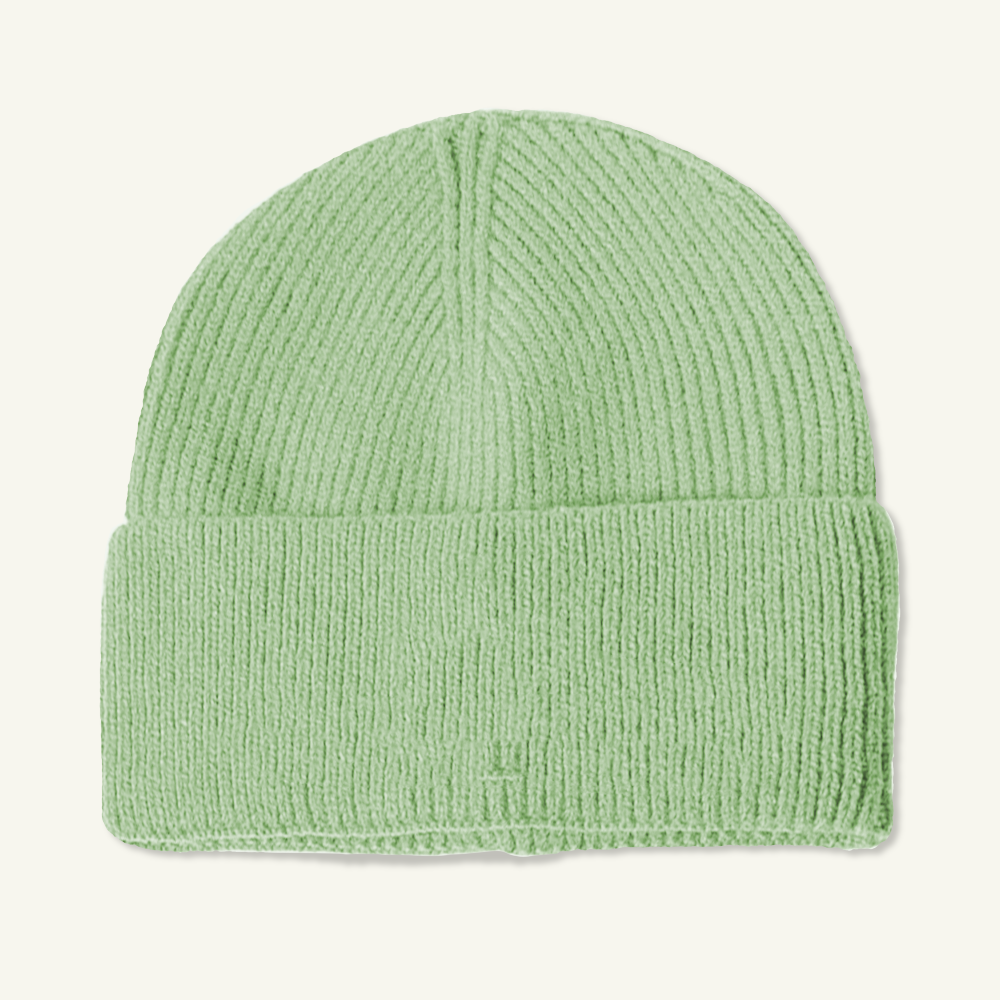 Custom Logo Thick Knit Beanie Hat