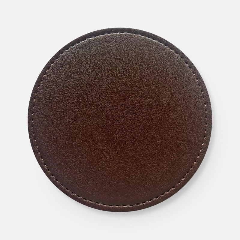 Custom PU Leather Logo Coasters