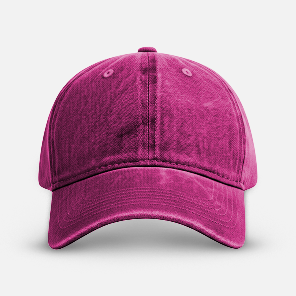 Custom Embroidered Distressed Cotton Baseball Cap