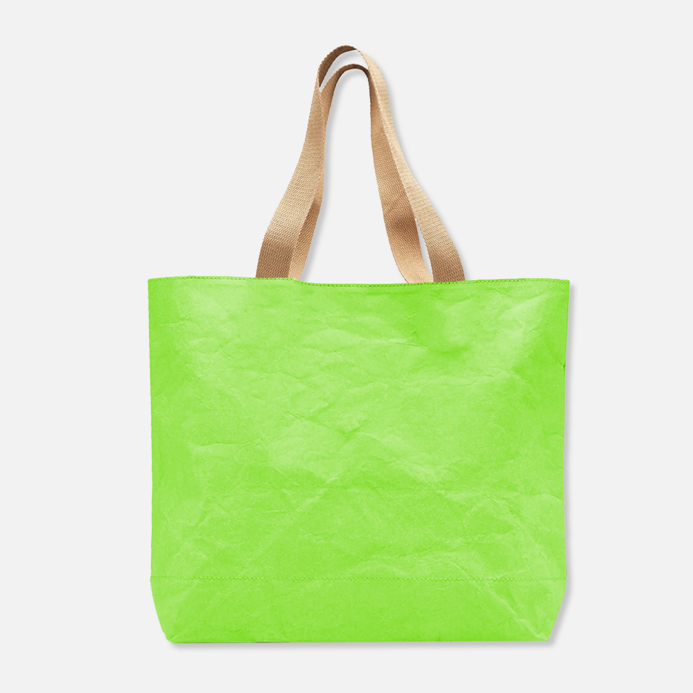 Custom Logo Washable Kraft Paper Tote Bag