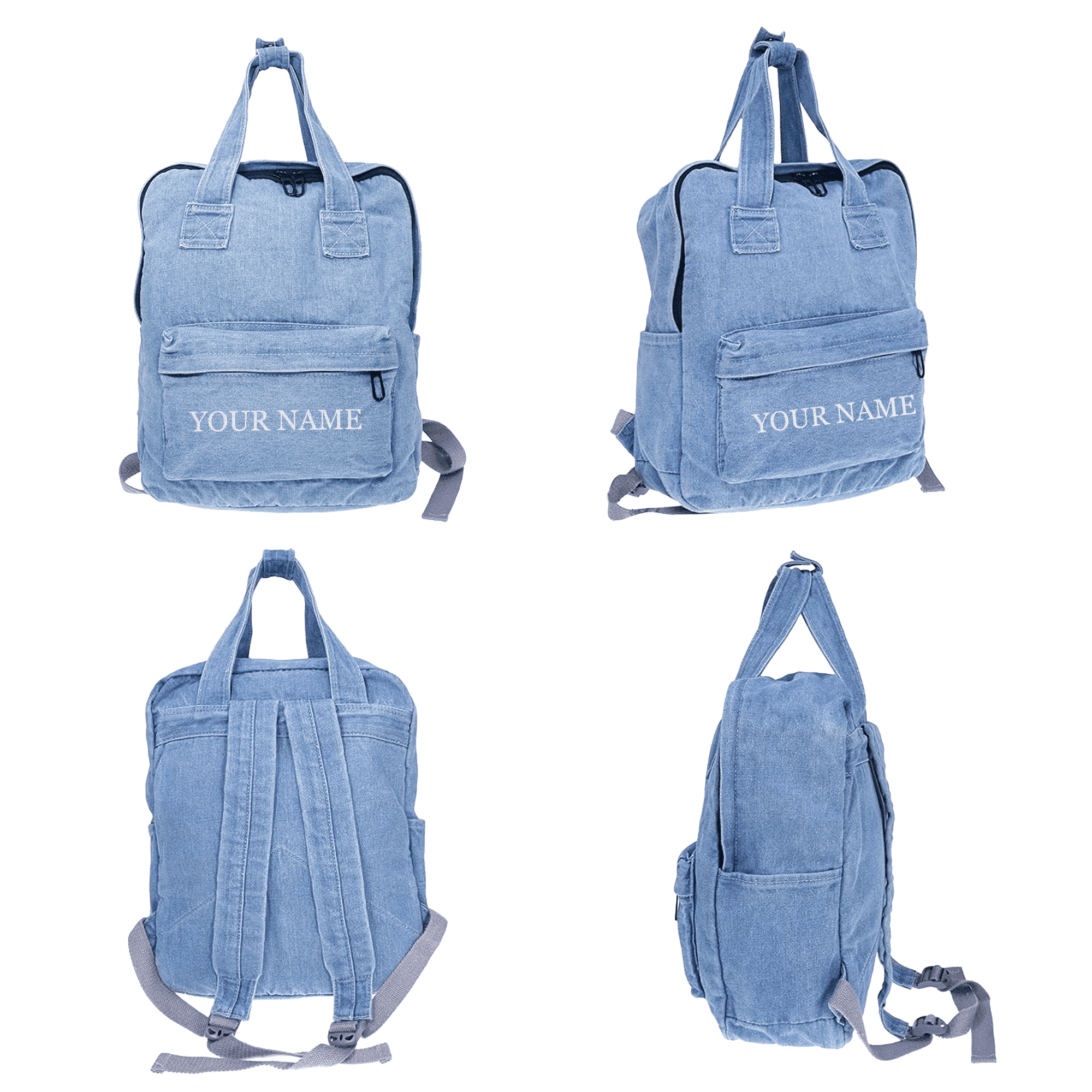 Denim Backpack for Kids and Adults