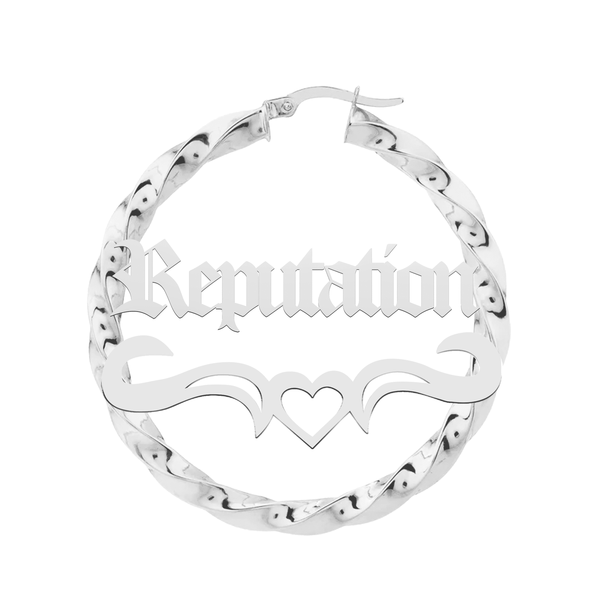 Name Hoop Earrings