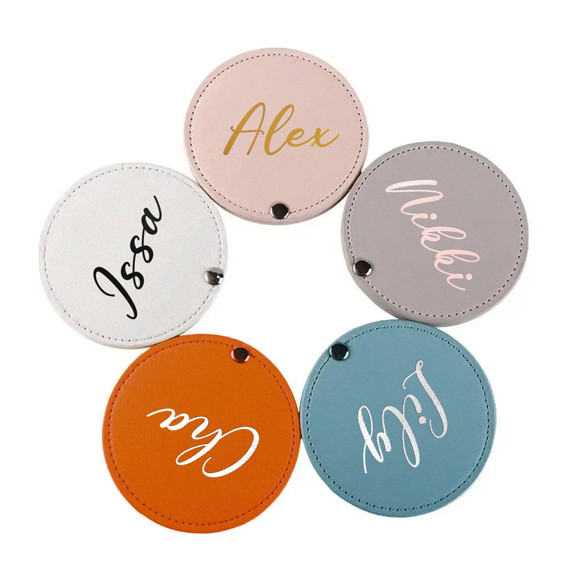 Leather Travel Makeup Mirror