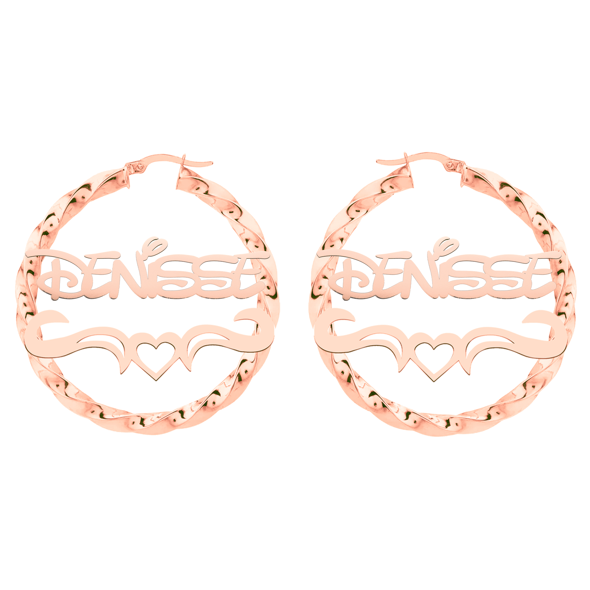 Name Hoop Earrings