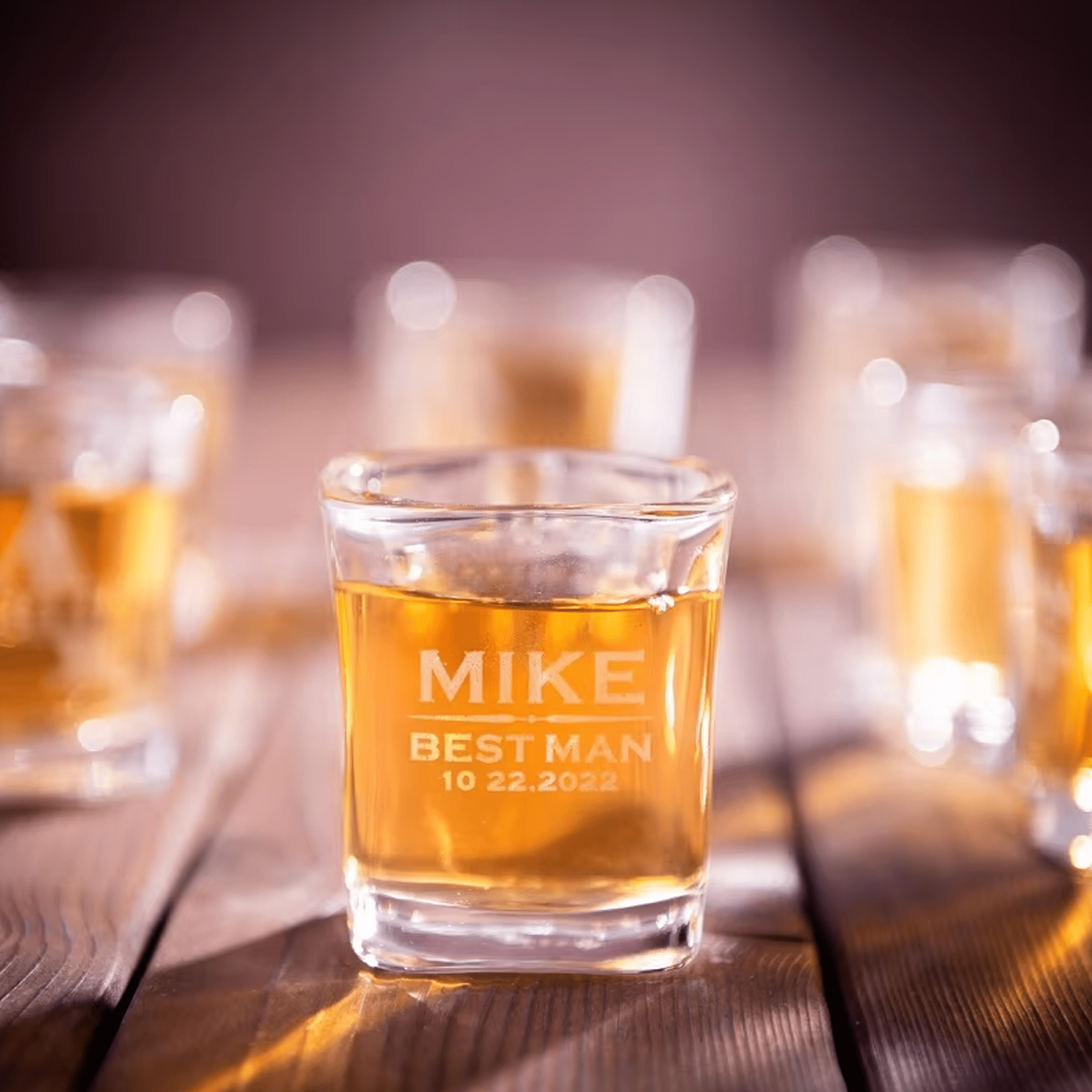 Personalized Monogrammed Whiskey Shot Glasses