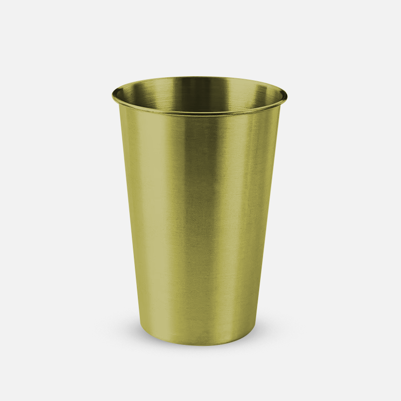 Custom LOGO Stackable 16oz Metal Pint Cups Durable Premium 304 Stainless Steel Cup