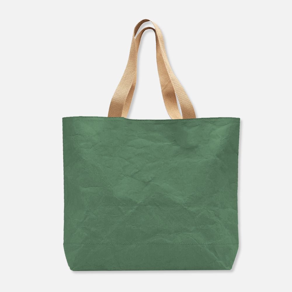Custom Logo Washable Kraft Paper Tote Bag