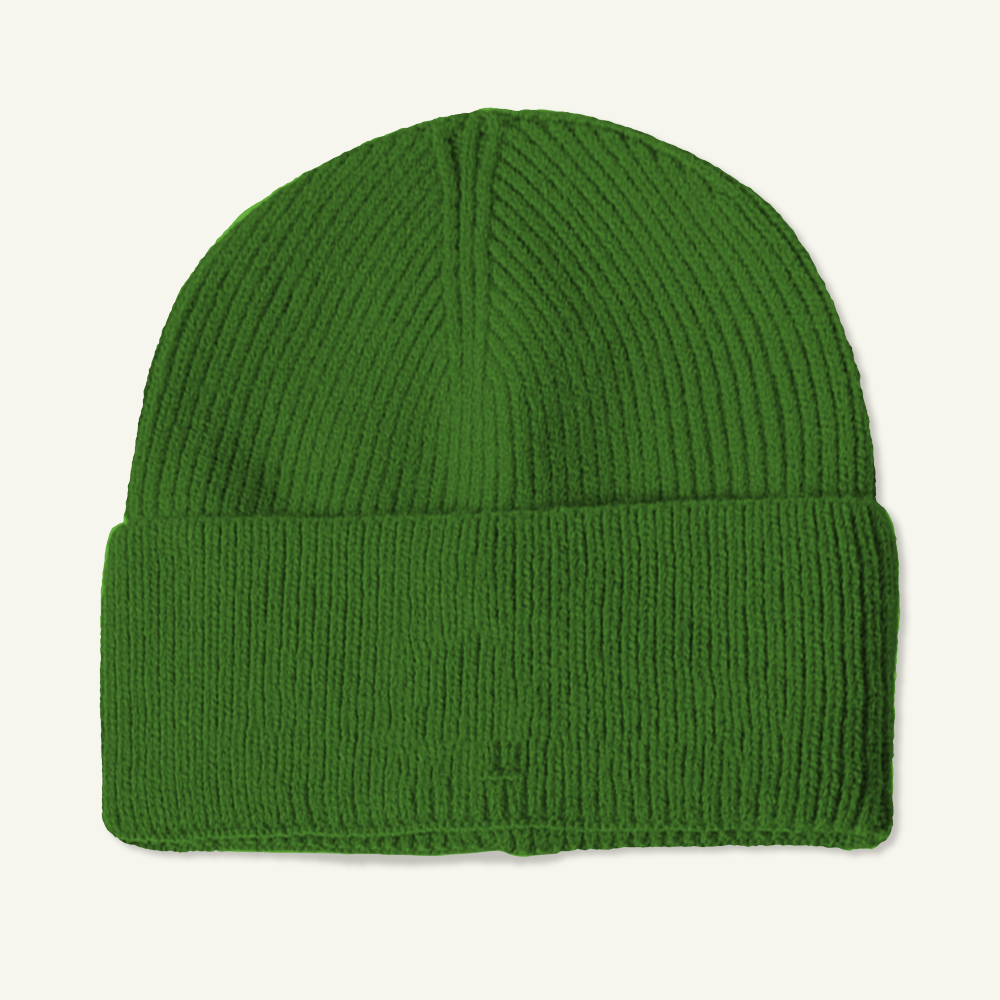 Custom Logo Thick Knit Beanie Hat