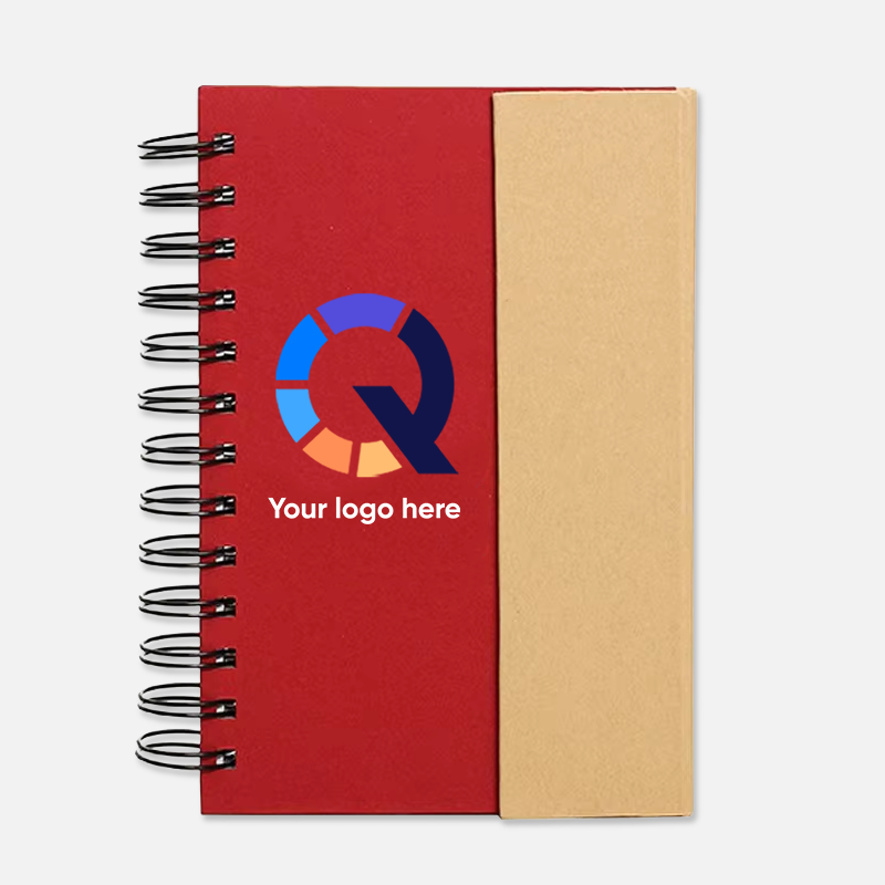 Custom Logo Hardcover Notepad with Sticky Notes