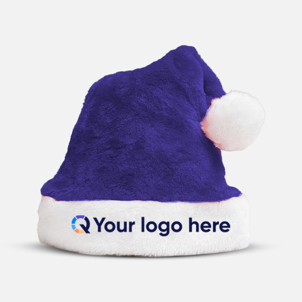 Custom Logo Plush Christmas Hat