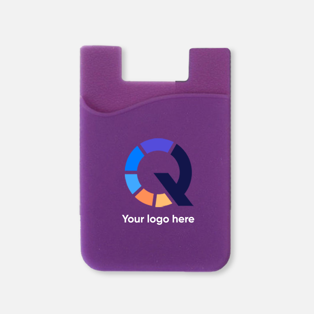 Custom Logo Silicone Phone Wallet Holder
