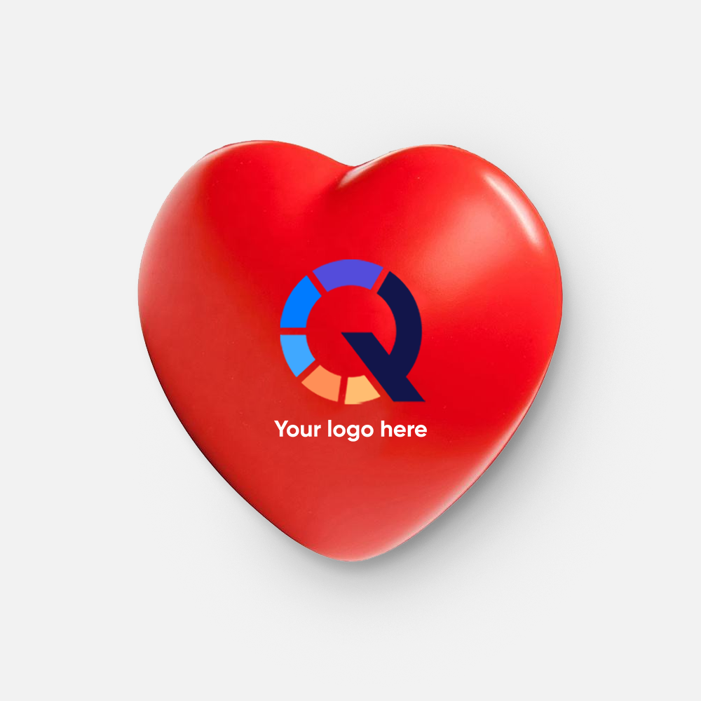 Custom Logo Heart-Shaped Stress Ball