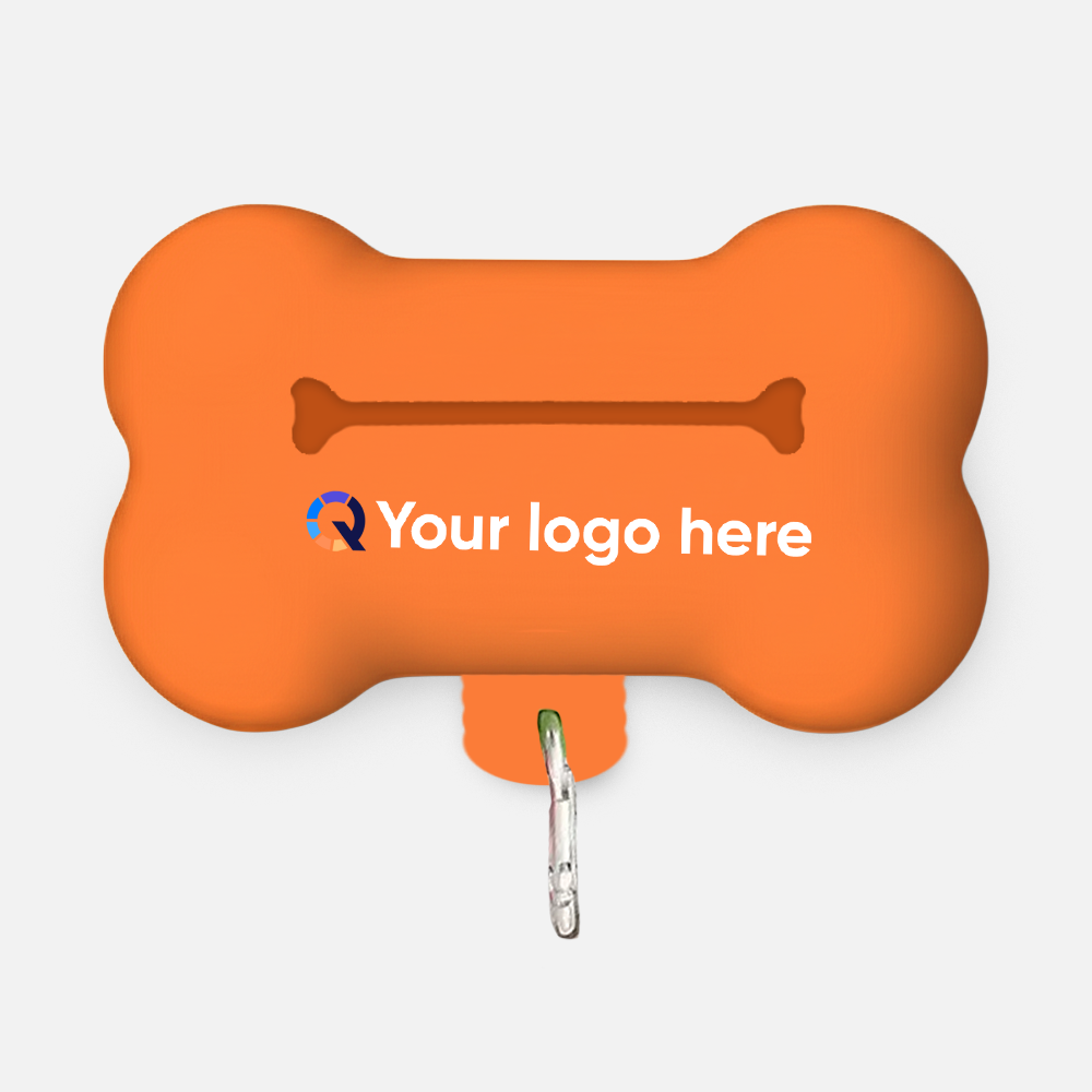 Branded Rubber Bone-Shaped Pet Waste Box