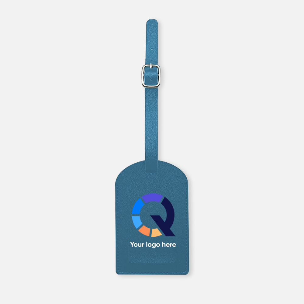 Custom Logo PU Leather Luggage Tag