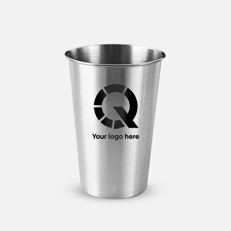 Custom LOGO Stackable 16oz Metal Pint Cups Durable Premium 304 Stainless Steel Cup