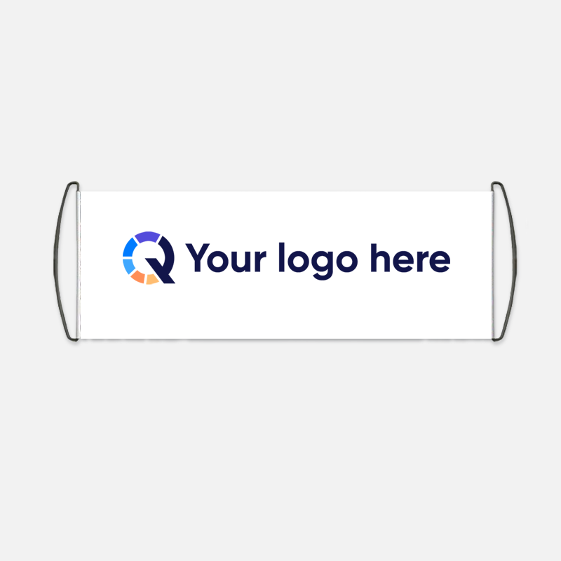 Custom Logo Retractable Cheer Banner Flag