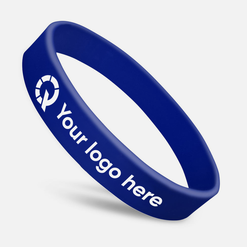 Custom Logo Embossed Silicone Wristbands