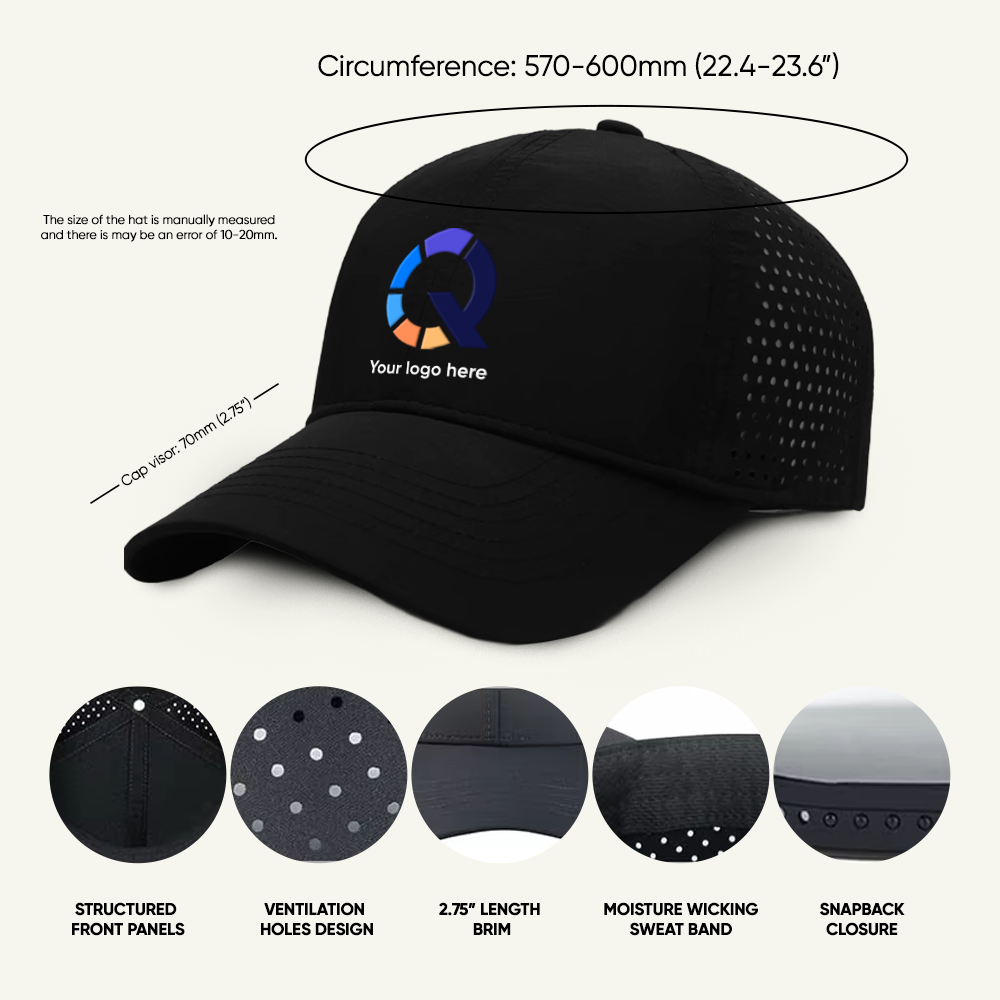 Custom Logo Quick Dry Mesh Baseball Cap