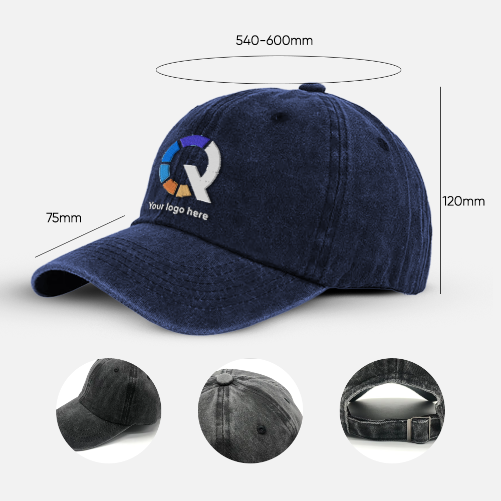 Custom Logo Vintage Distressed Baseball Cap