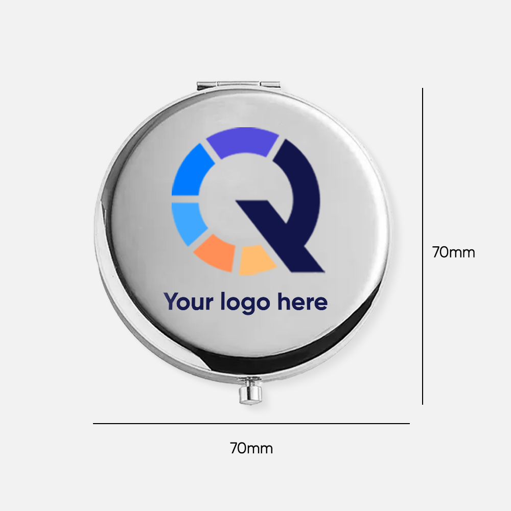 Custom Double-Sided Travel Pocket Mirror