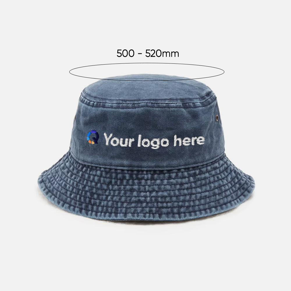 Custom Washed Cotton Bucket Hat