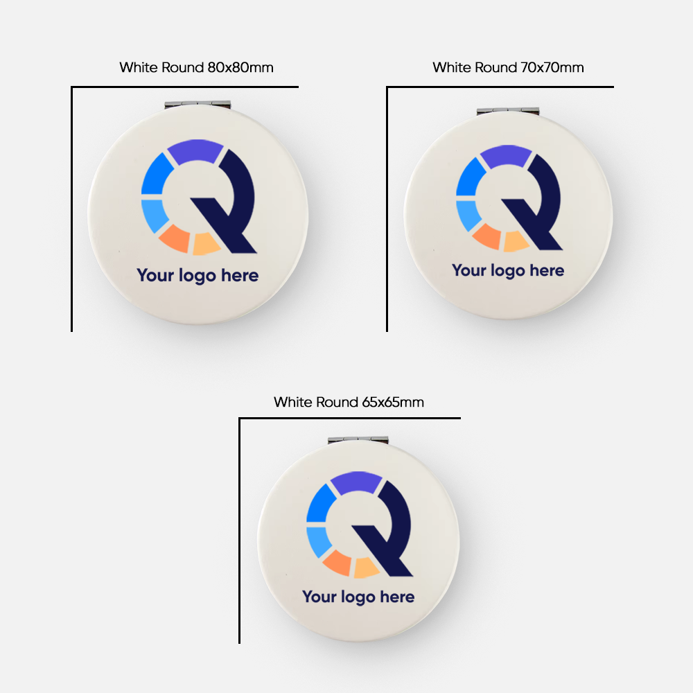 Branded Double-Sided Folding Compact Mirror