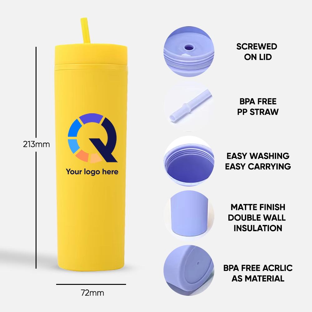 Custom 16oz Double Walled Acrylic Tumbler