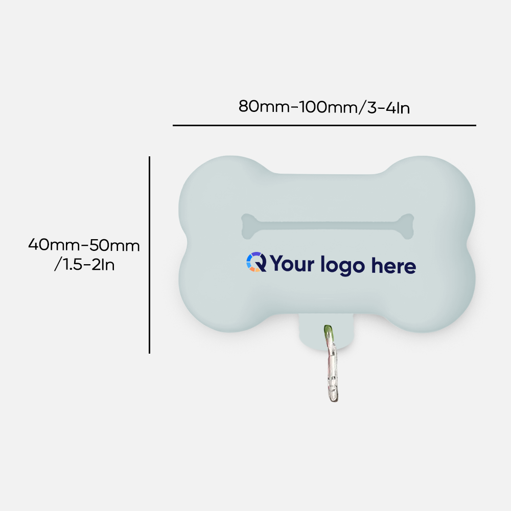 Branded Rubber Bone-Shaped Pet Waste Box