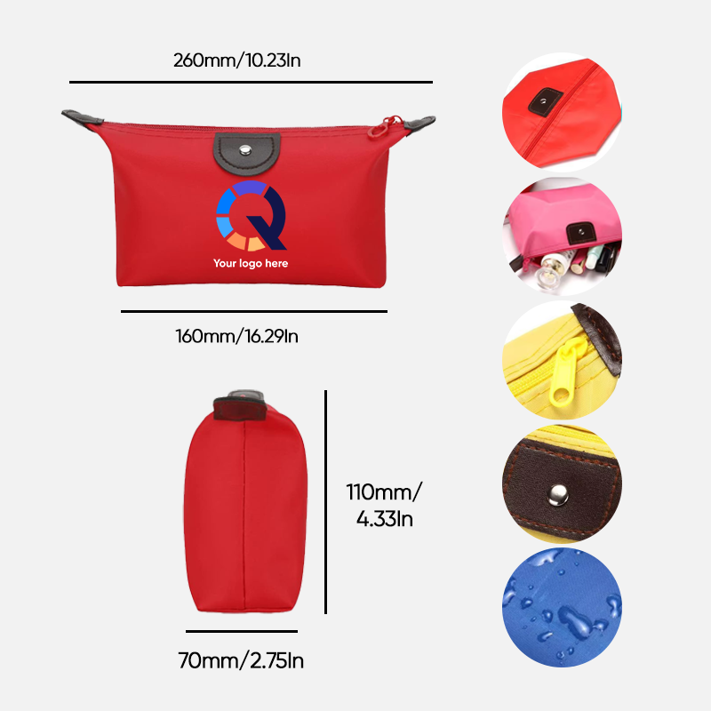 Custom Logo Cosmetic Travel Clutch Bag