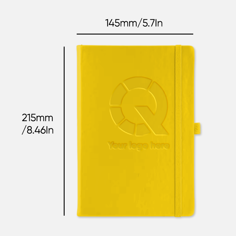Custom Logo A5 PU Leather Notebook