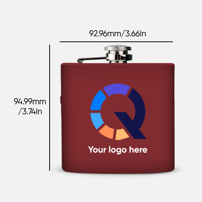 Custom Powder Coated Stainless Steel Flask