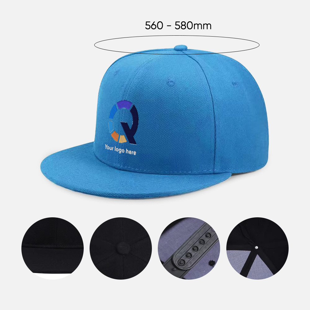 Custom Logo 6-Panel Snapback Caps