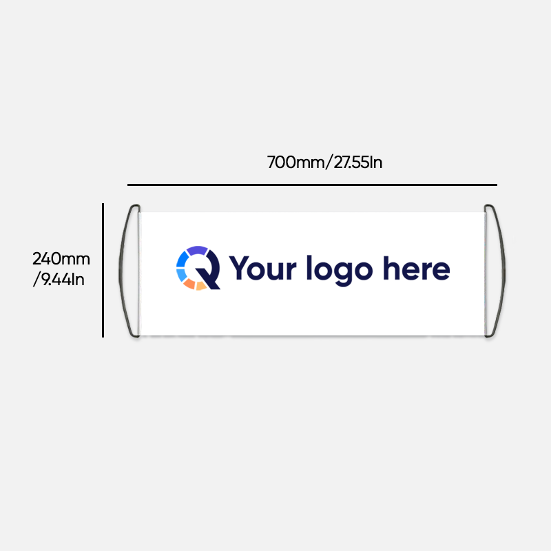 Custom Logo Retractable Cheer Banner Flag