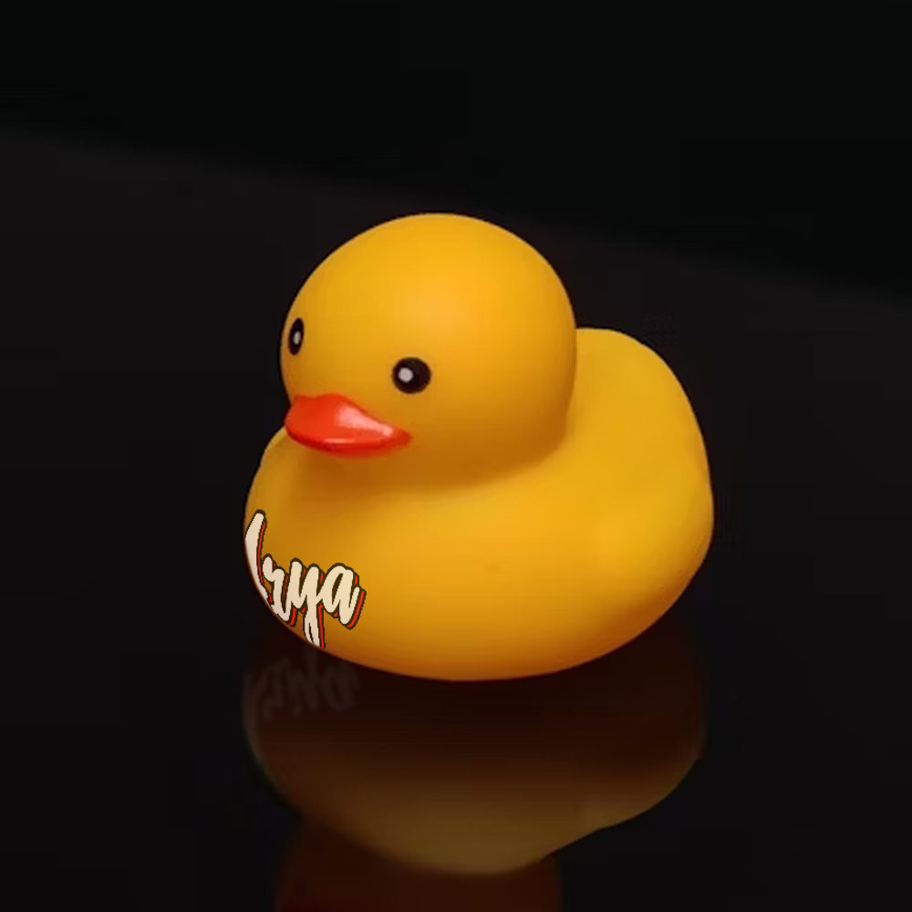 Custom Logo Rubber Bath Duck Toy