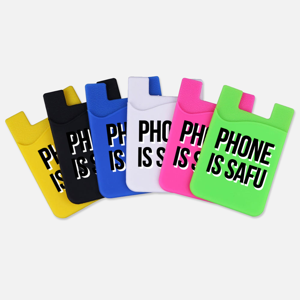 Custom Logo Silicone Phone Wallet Holder