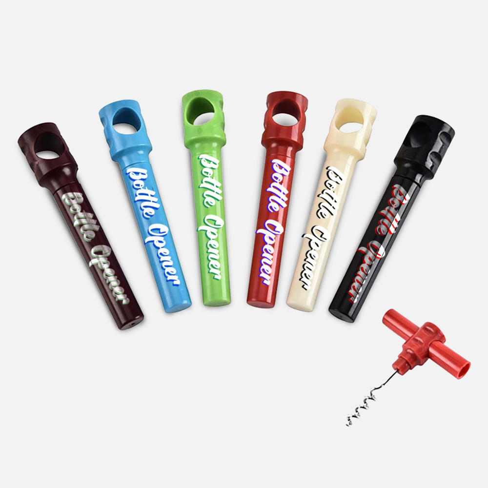 Custom Portable Corkscrew Bottle Opener