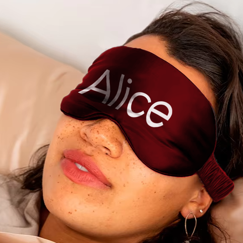 Custom Logo Satin Eye Mask