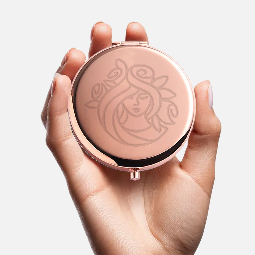 Custom Double-Sided Travel Pocket Mirror