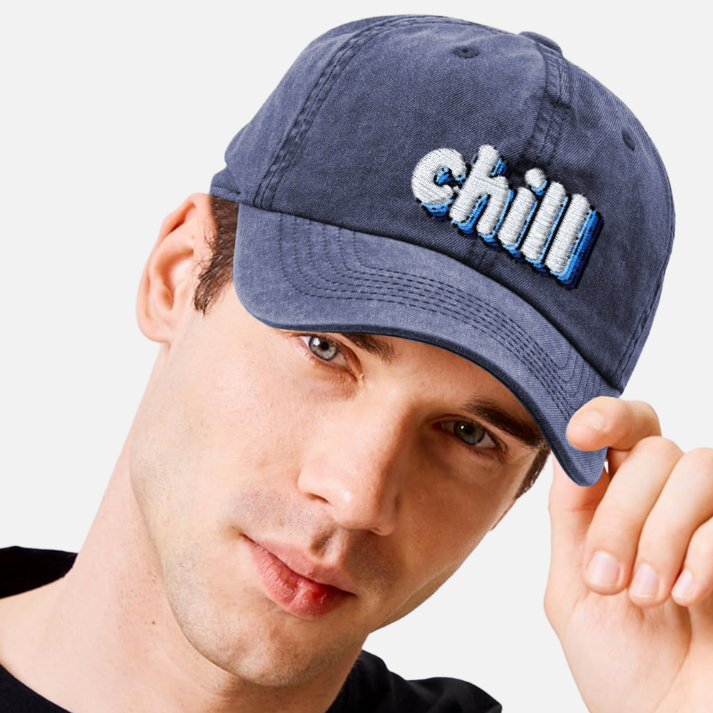 Custom Embroidered Distressed Cotton Baseball Cap