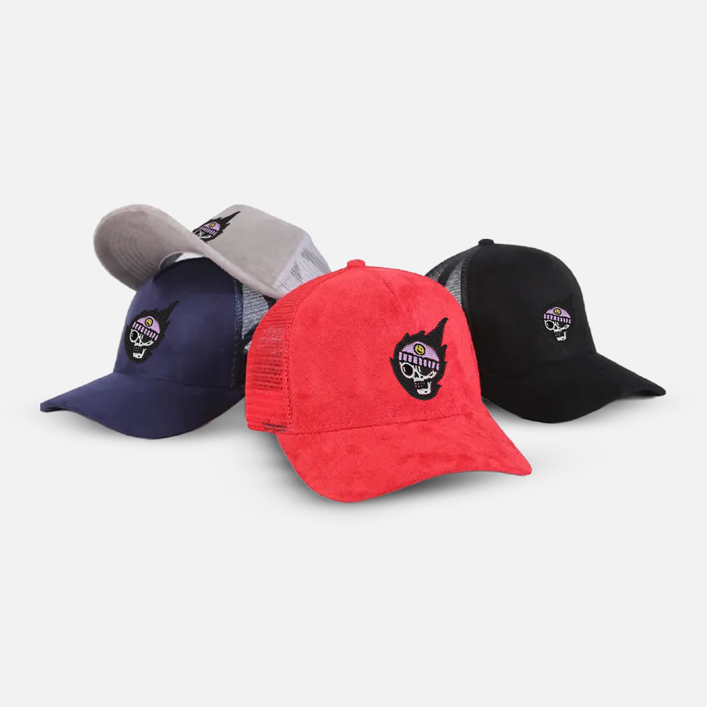 Custom Logo Mesh Suede Trucker Hat