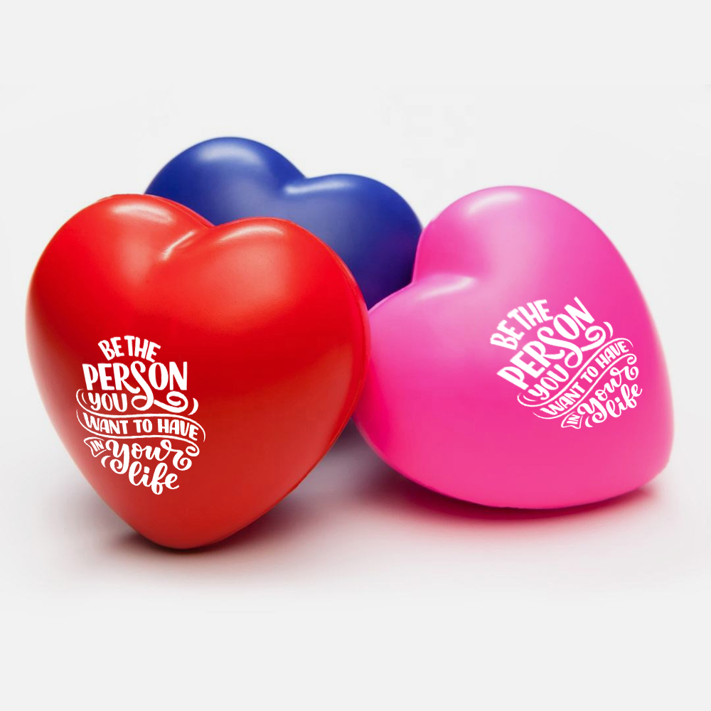 Custom Logo Heart-Shaped Stress Ball