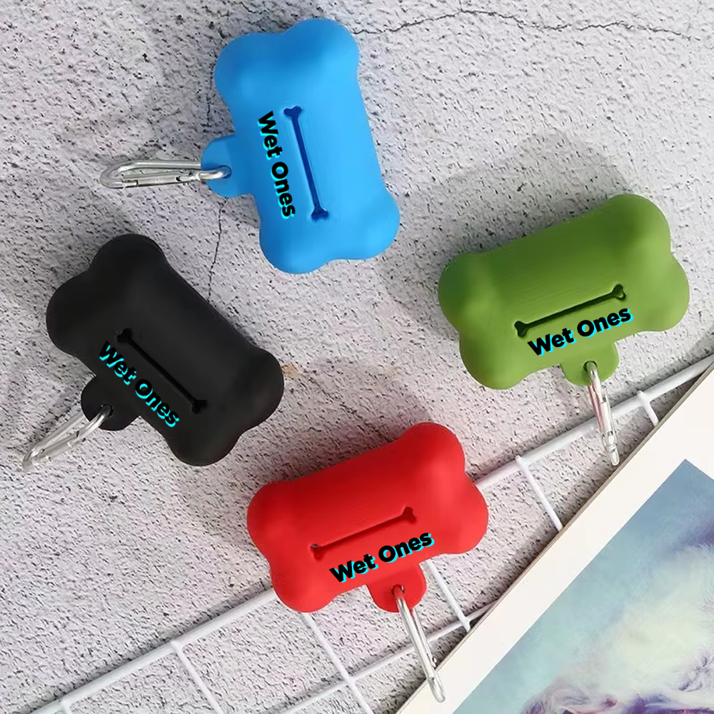 Branded Rubber Bone-Shaped Pet Waste Box